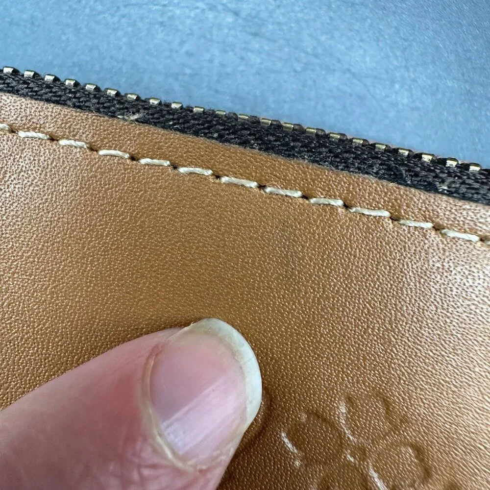 Patricia Nash Purse Leather Crossbody Bag Wallet Set Hazelnut Tan Handbag - Picture 15 of 16